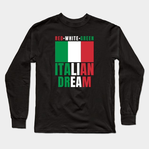 Italian Long Sleeve T-Shirt by footballomatic